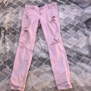 Pink, Hollister pants low rise super skinny